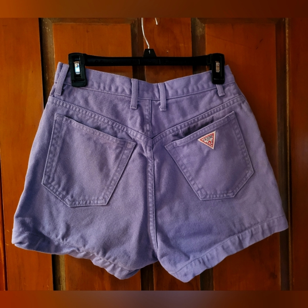 Guess Authentic Vintage 80s/90's Denim Shorts (Color: Purple, Size: 31)